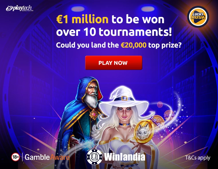 €1 million to be won over 10 tournaments! Could you land the €20,000 top prize?