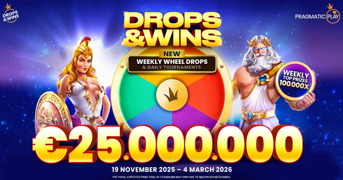 Drops & Wins: New Weekly Wheel Drops & Daily Tournaments Drops & Wins: New Weekly Wheel Drops & Daily Tournaments. Weekly top prizes 100.000X. 19 November 2025 - 4 March 2026. The total expected prize pool of €25,000,000 may vary due to multiplier mechanics.