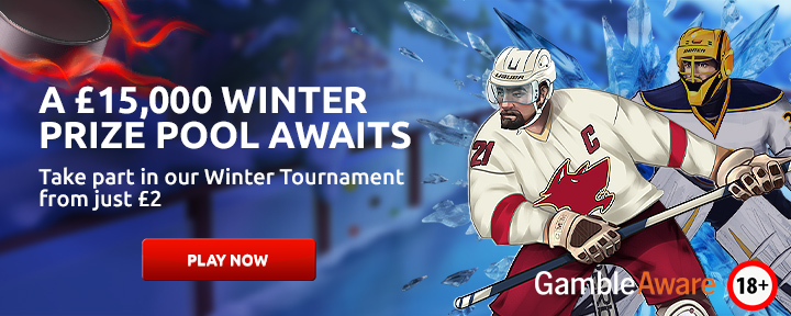 A £15,000 Winter Prize Pool Awaits. Take part in our Winter Tournament from just £2.